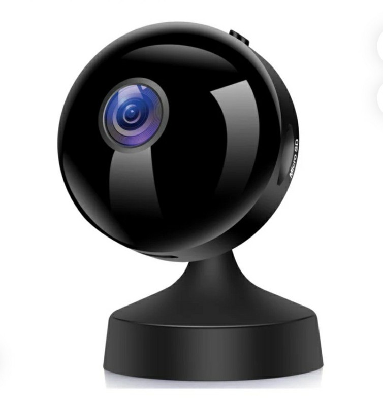 Mini Wireless Security Camera Motion Detection Night Vision HD (Black)