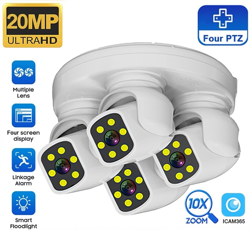 4K WiFi Surveillance Security Camera Outdoor/Home Motion Detection Surveillance