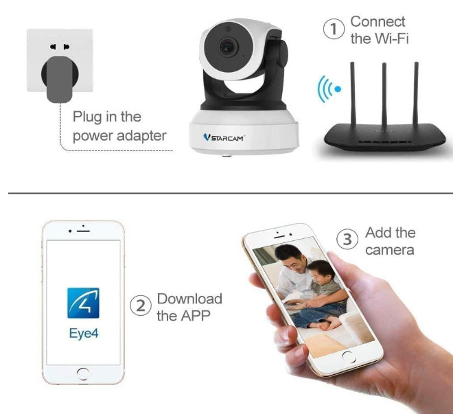 Cámara 2K 360° con detección humana, seguimiento automático y voz personalizada gallery
