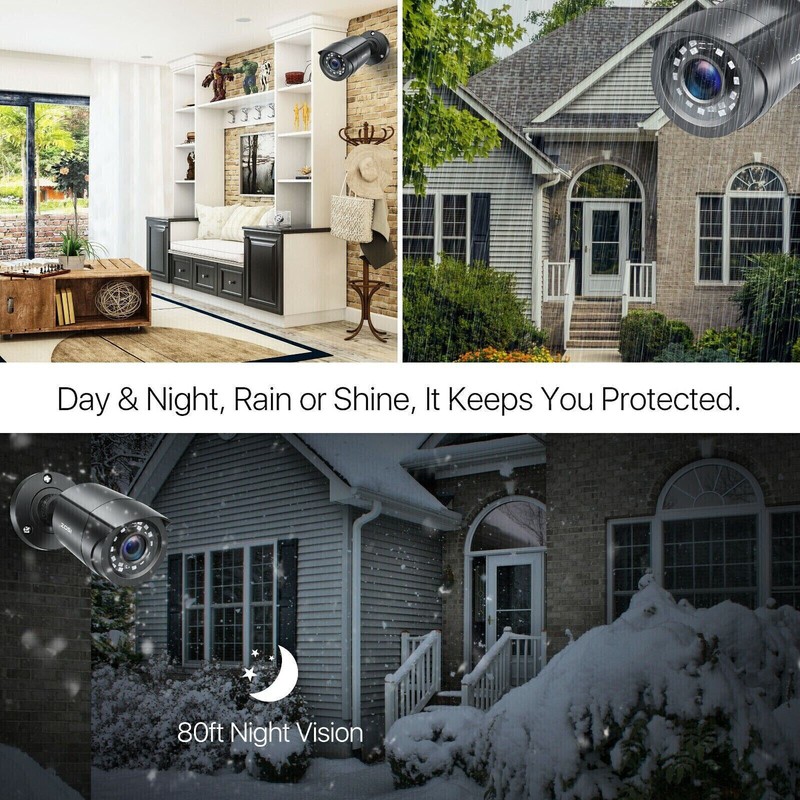 ZOSI HD 1080P HD-TVI CCTV Security Cameras Day Night Waterproof Camera System gallery