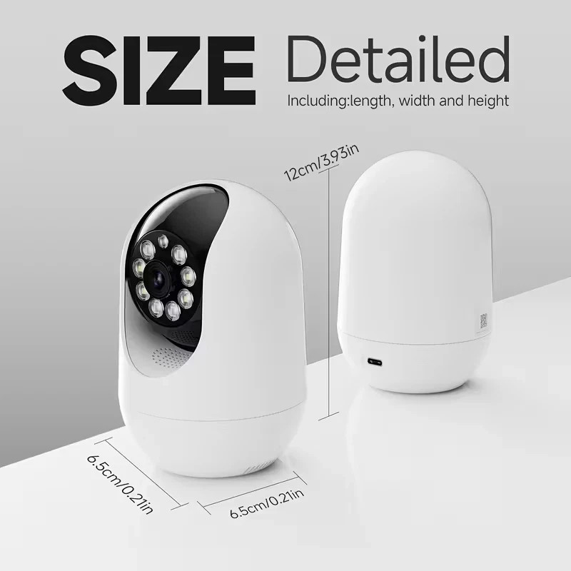 Tracking Wireless Security Camera] 1296 HD, 2.4G 5G WiFi, Color Night Vision