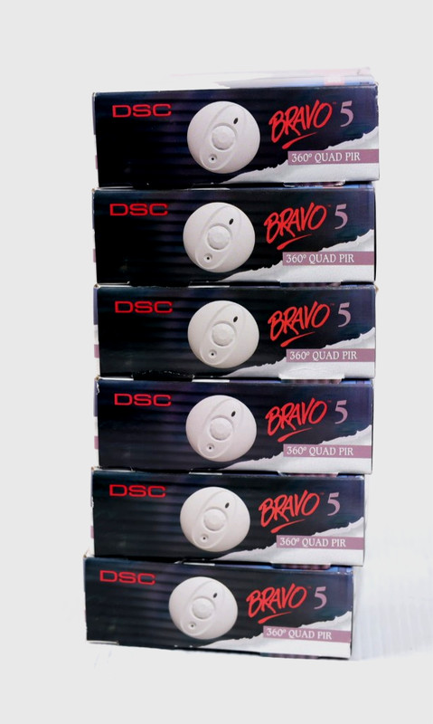 Lot Of 6 DSC BV-500 360 Degree Quad PIR Motion Detector w326 gallery