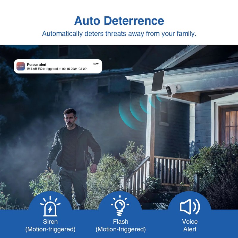 IMILAB EC4 2.5K WiFi Security Camera Outdoor Wireless Battery Rechargeable gallery