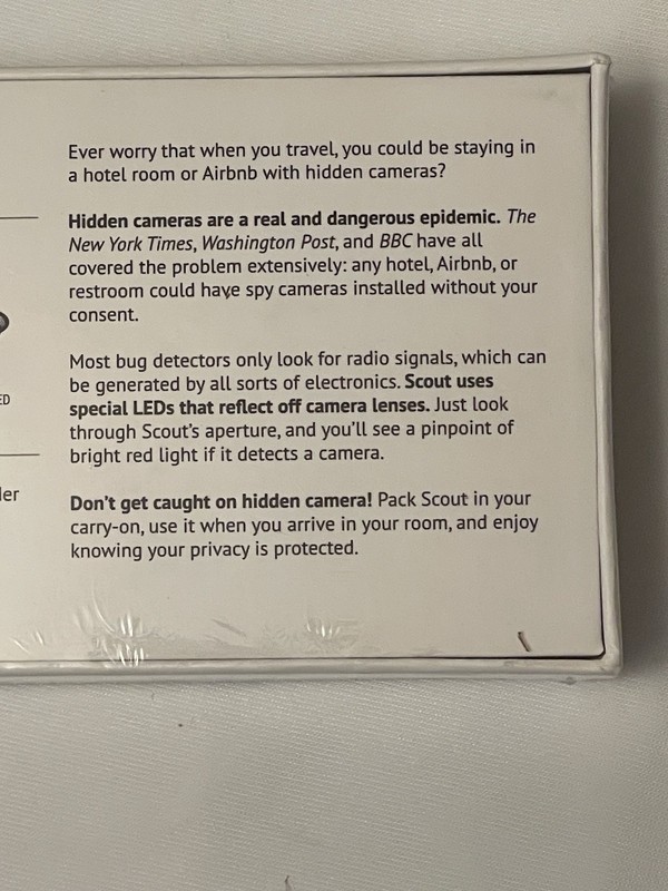 New Camera Finder For Hotel Vacation Safety gallery