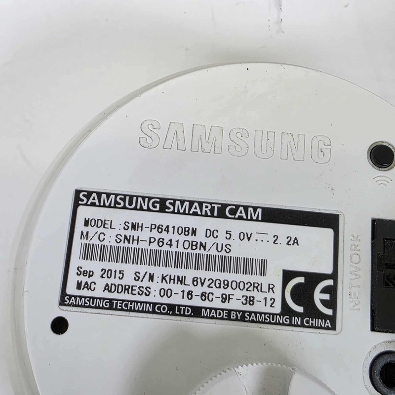 Samsung White SmartCam Smart Cam HD Pro SNH-P6410BN With Cord gallery