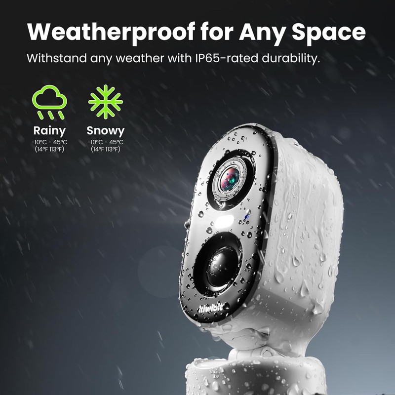 Kiwibit Solar Security Cameras Wireless Outdoor, 2K Magnetic Installation Bat... gallery