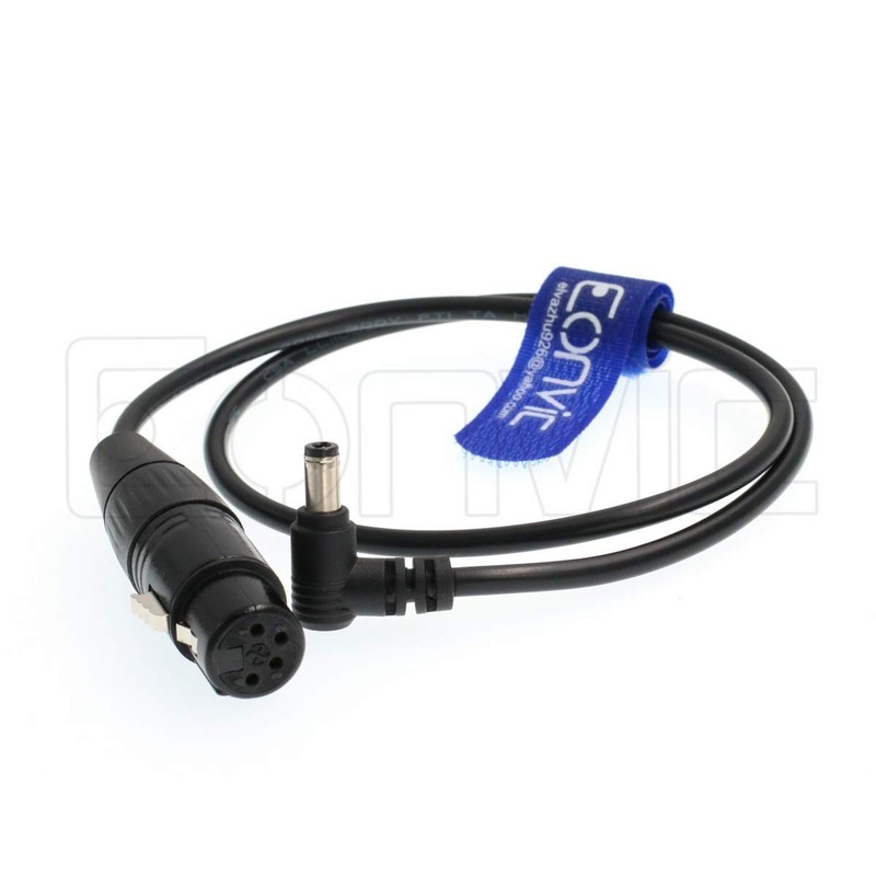 1 PCS 4pin Female XLR To 5.5M DC Right Angle Power Cable For Video Camera gallery