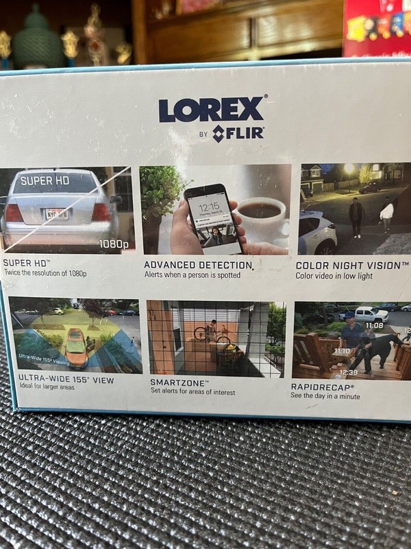 FLIR Lorex WiFi Outdoor Security Camera Super HD1080p Color Model FXC33V Sealed gallery