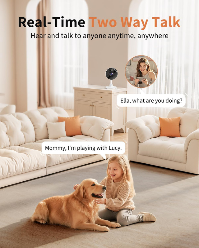 2K WiFi Security Camera with Night Vision, 2-Way Audio, Works with Alexa gallery