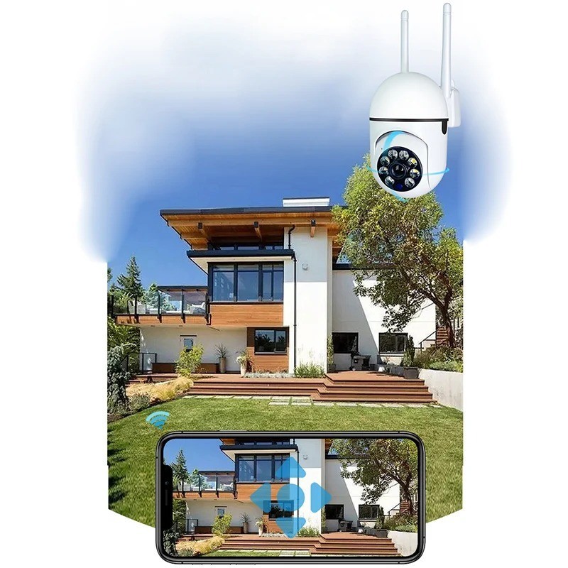 A7 Wireless 3MP Security Camera 1080P HD 360° WiFi Home Monitor Night Vision App gallery