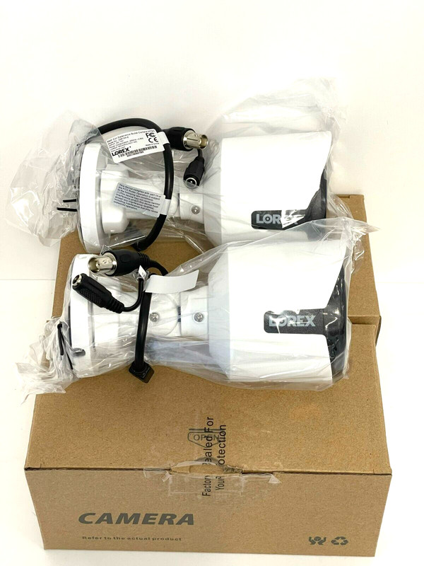Lorex C581DA 5MP HD Active Deterrence Bullet Security Camera and Cable, 2 pack gallery