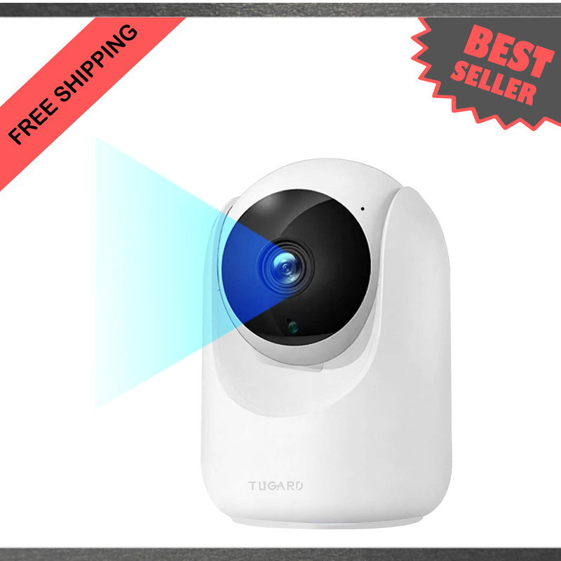 Indoor Security Camera 2.4G WiFi Pan Tilt 355° View 100° Night Vision Motion