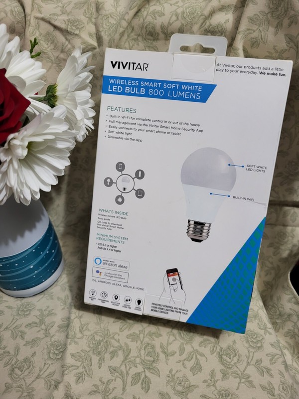 Vivitar Smart Security Wireless Smart Soft White LED Bulb 800 Lumens (60 Watt) gallery