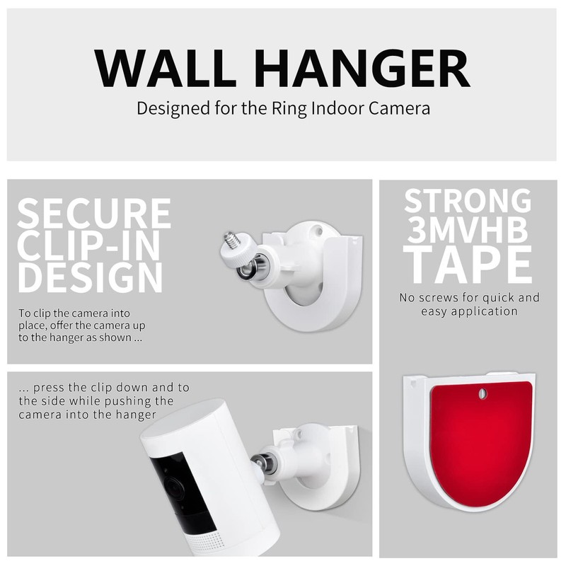 Strong Adhesive Wall Mount For Ring Camera&stick Up Cam Batteryindoor Outdoor Mo gallery