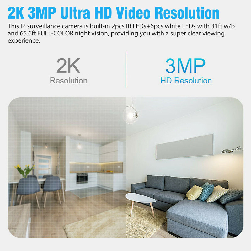 4x360° Panoramic WiFi IP Camera E27 Light Bulb Wireless 1080P HD Security Camera gallery