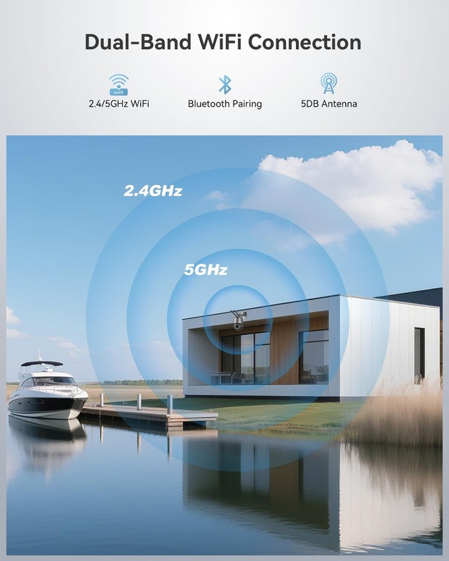 4K 8MP 30X Optical 3D Zoom Security Camera Outdoor WiFi, Auto Tracking with Z... gallery