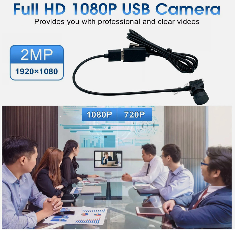 2MP Mini USB Camera Module FULL HD 1080P 30fps MJPEG CCTV For ATM /Supermarket gallery
