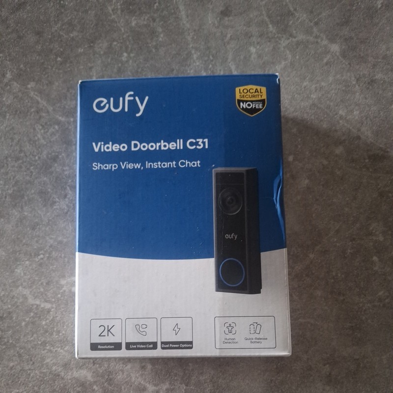eufy 2K Smart Security Video Camera Outdoor Doorbell C31