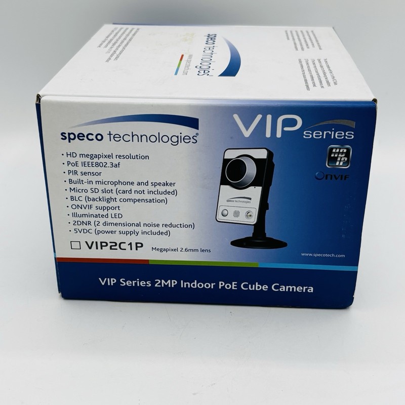 NEW Speco Technologies VIP2C1P 2MP Indoor PoE Mini Cube HD Network Camera gallery