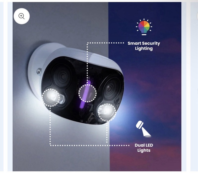 Lorex H20 4K Dual Lens IP Wired Security Camera with Smart Security Lighting gallery