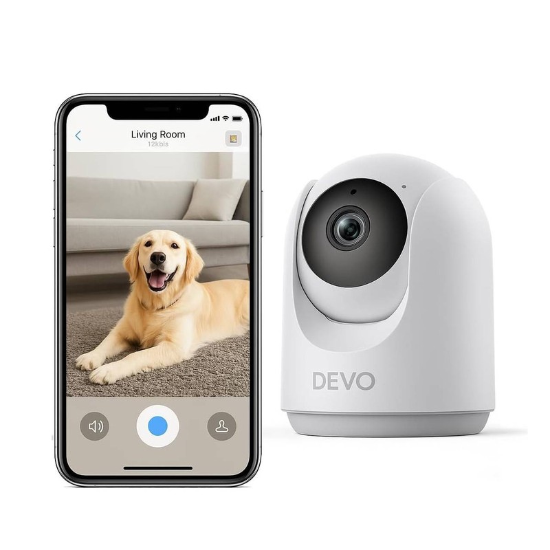 WiFi Home Camera Motion Detection, Color Night Vision 2-Way Audio, 256GB SD Card