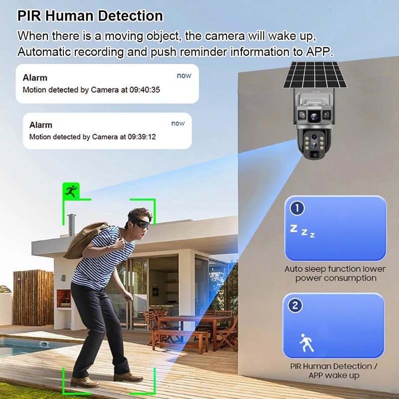 4G/WiFi Solar Cam – PIR Sensor, Night Vision, Waterproof gallery