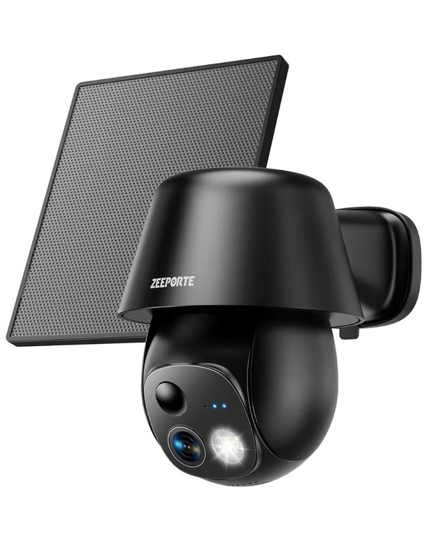 Wifi Solar Security Camera Outdoor Wireless |2K Color Night Vision|Motion detec