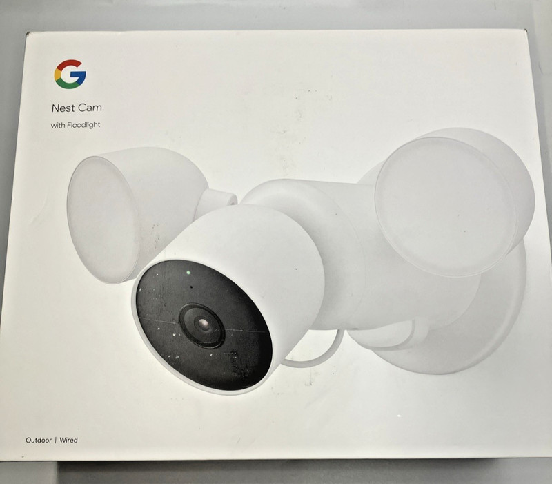 Google Nest Cam With Floodlight – Wired Outdoor Smart Home Security Camera