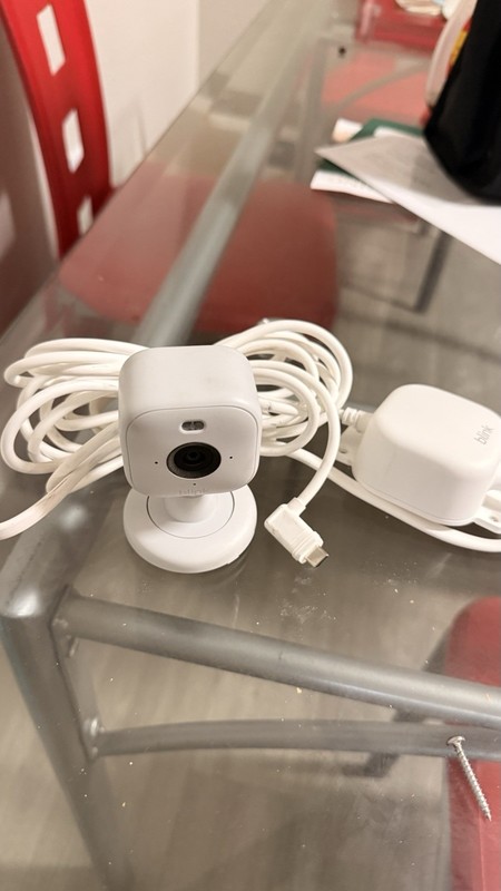 Blink Mini 2 2-Pack Indoor/Outdoor Plug-In IP Cameras, Two-Way Audio, White