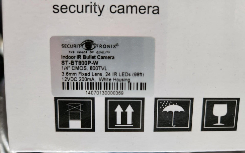 14 SecurityTronix ST-BT800P-W 800TVL IR Bullet Camera, 3.6mm, 24 IR LED’S (98ft) gallery