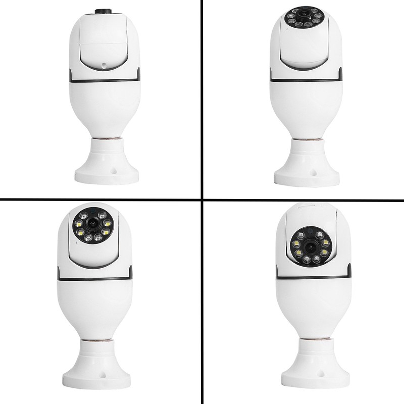 WiFi 360° Panoramic Lamp 1080P Wireless E27 Bulb Camera Smart Security Home Cam gallery