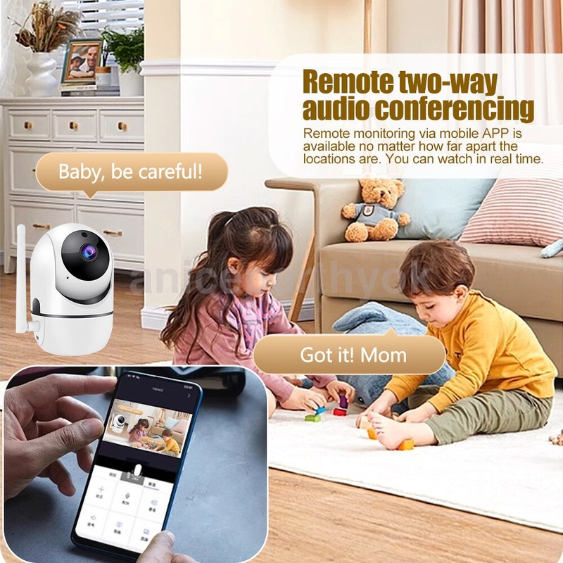 New Wireless IP Camera Indoor Home Smart Wifi Baby Monitor Pet + 32GB 1080P US gallery