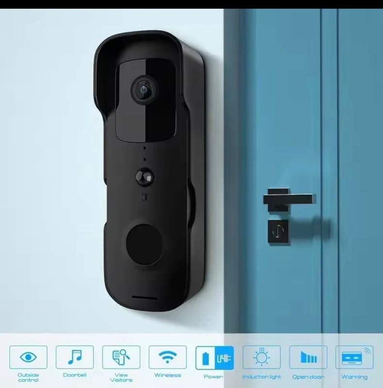 Smart Video Doorbell Waterproof Night Vision Door Viewer 1080P FHD Camera Digita