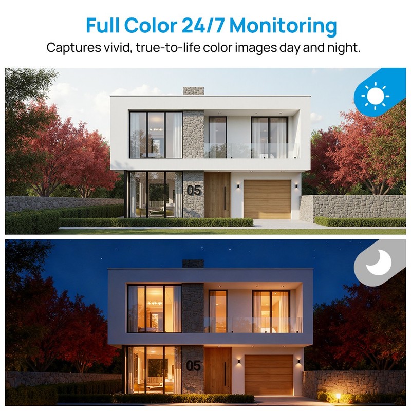 Vikylin 5MP Color MIC Security IP POE Camera Outdoor IP67 Motion detection US gallery