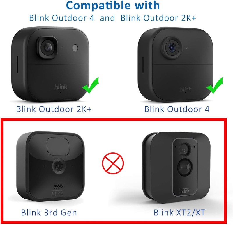 GoHonor All New Blink Outdoor 4/2K+ Camera Mounting Brackets,5 Pack Weatherproof gallery