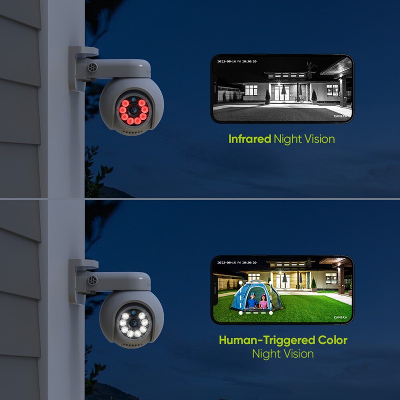 SANNCE 4K POE Security IP Camera Two Way Audio Outdoor Auto Tracking Color Night gallery