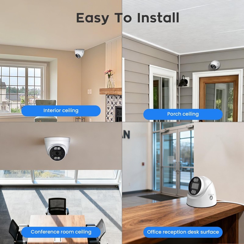 Indoor Wireless for Home , 2K HD Dome with 5G Dual Band WiFi 6, 2-Way Audio, ... gallery