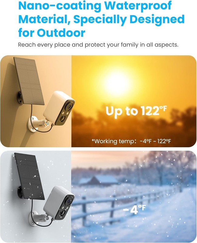 Solar Powered Security Camera - WiFi Outdoor Wireless with HD Night Vision gallery