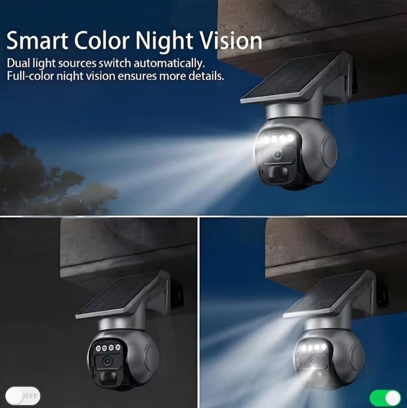 Solar Wifi Security Camera 4MP Wireless Outdoor WiFi 2-Way Audio Night Vision gallery