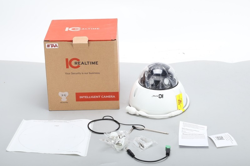 IC Realtime IPFX-D80V-IRW2 8 MP IP Indoor/Outdoor Vandal Dome Network Camera