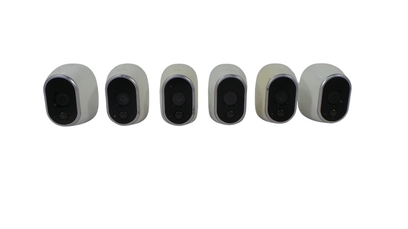 Lot of 6 Netgear Arlo VMC3030 Indoor/Outdoor Security Camera *No Batterie