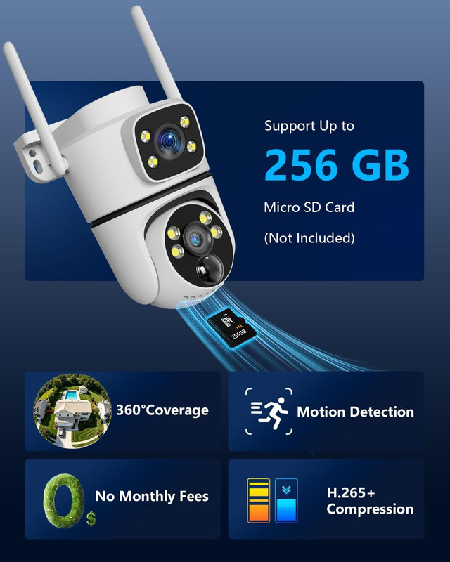 Solar Wireless Outdoor Security Camera Wi-Fi Cameras Home Security Camera gallery