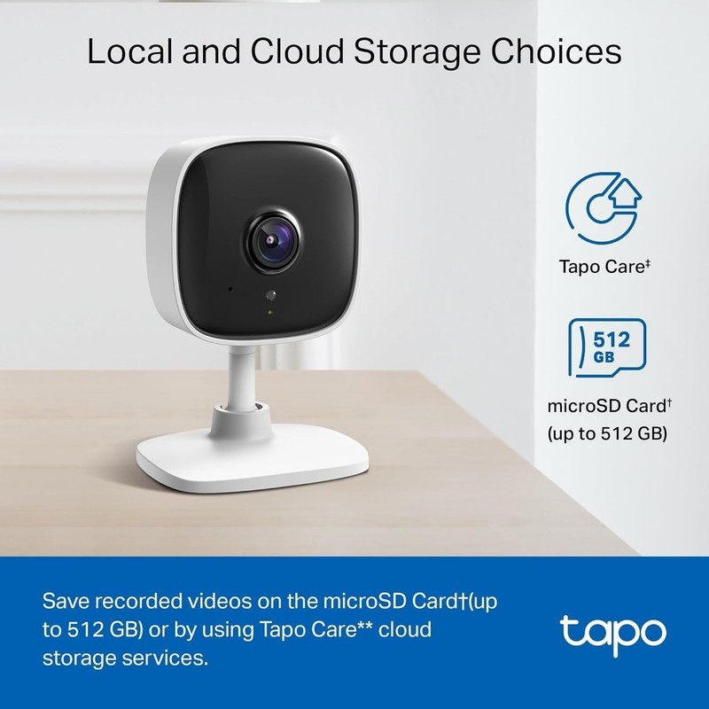 Tapo 1080P Indoor Wired Security Camera 4 Pack Night Vision Audio Alexa C100 gallery