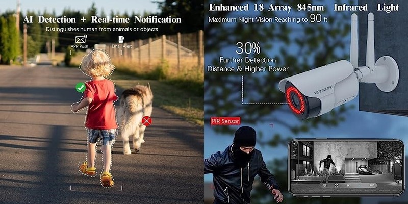 Sistema de cámara de seguridad inalámbrica para exteriores HD de 5,0 megapíxeles gallery