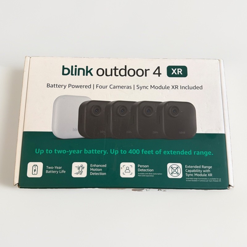 Blink Outdoor 4 XR 4-Camera Smart Security System Battery Powered NEW SEALED