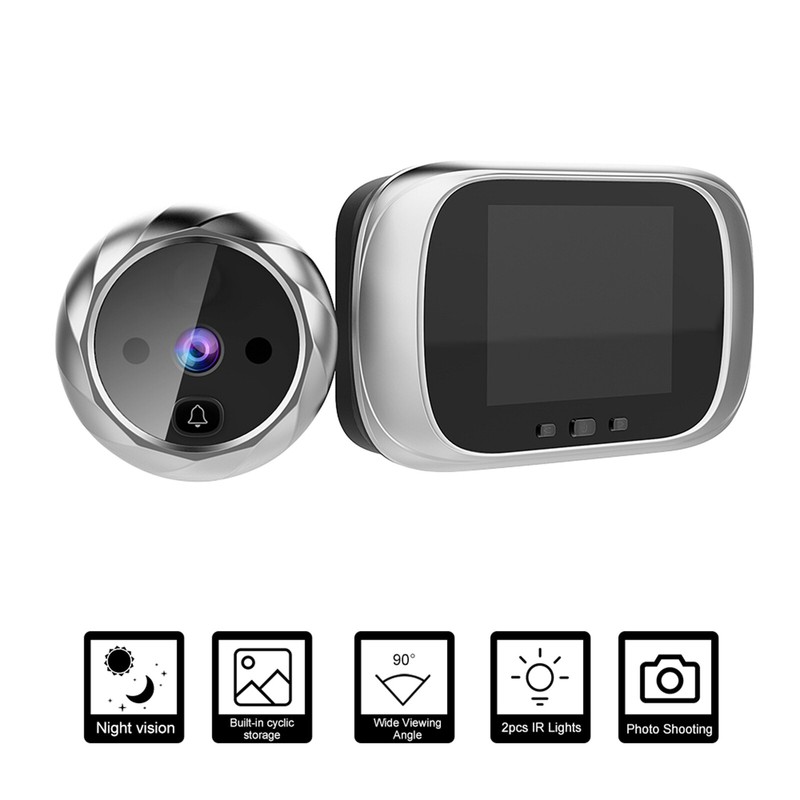 Digital Door Viewer Peephole Door Doorbell 2.8-inch LCD Screen Night T0Y9 gallery