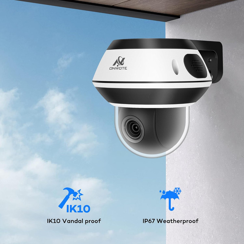 PTZ Poe IP Security Camera, 350° Pan 87° Tilt 5X Optical Zoom 4K 8MP, 2 Way Audi gallery