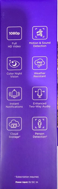 Roku SE Outdoor Wired Camera with 12.5ft Power Adapter gallery