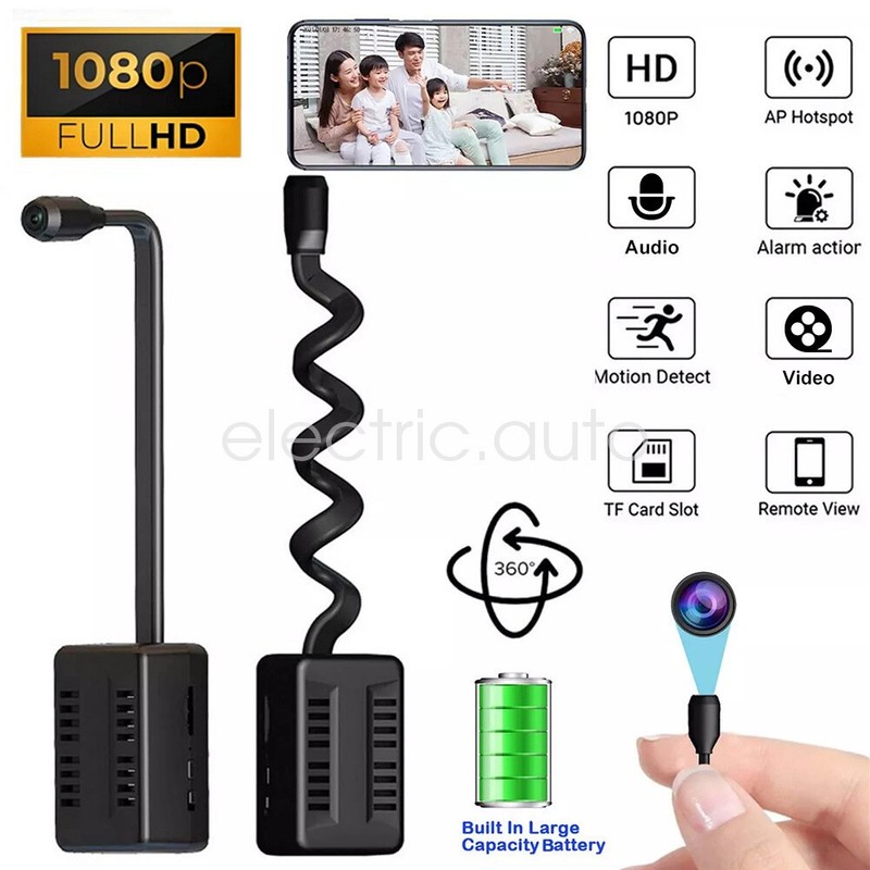 Flexible Lens Mini WiFI Camera 1080P HD IP Home Security Cam Remote Monitoring gallery