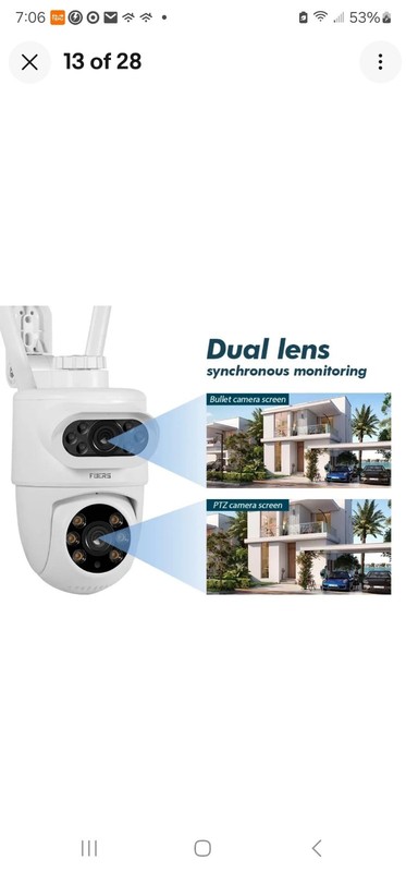 10MP 5K HD Dual Lens WiFi IP Camera Tuya Smart PTZ Wireless Home Security CCTV gallery
